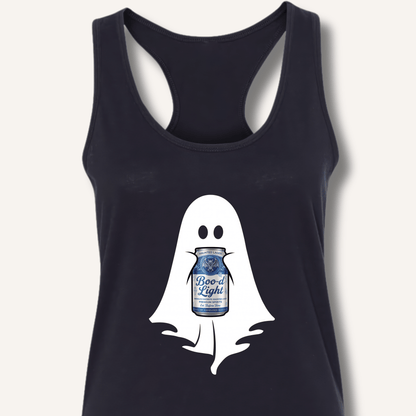 Boo-d Light Ghost Racerback Tank - Sip & Shirt