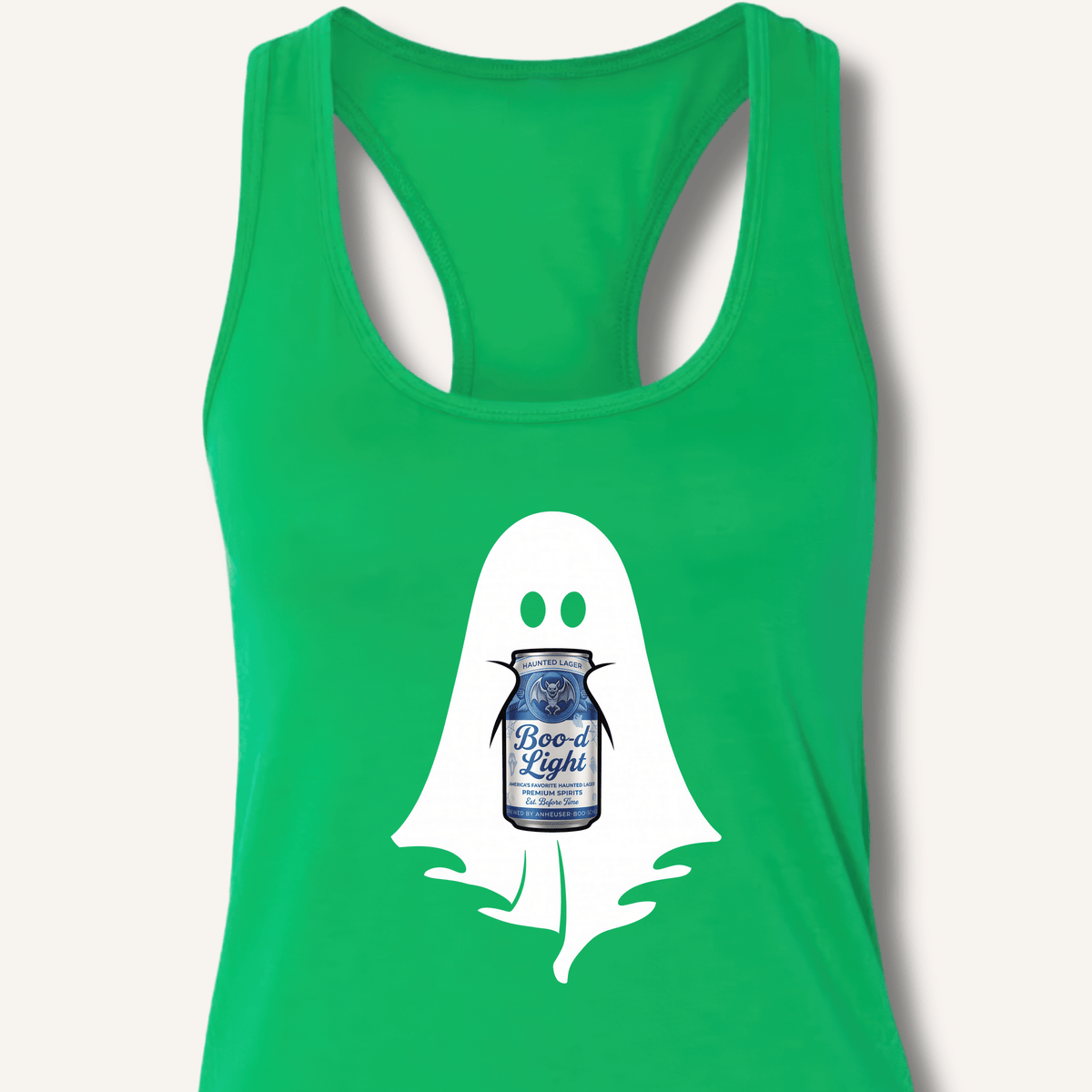 Boo-d Light Ghost Racerback Tank - Sip & Shirt