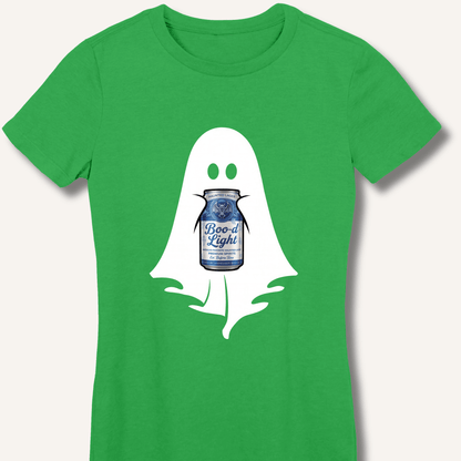 Boo-d Light Ghost Women's Fitted T-Shirt - Sip & Shirt