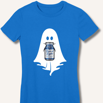 Boo-d Light Ghost Women's Fitted T-Shirt - Sip & Shirt
