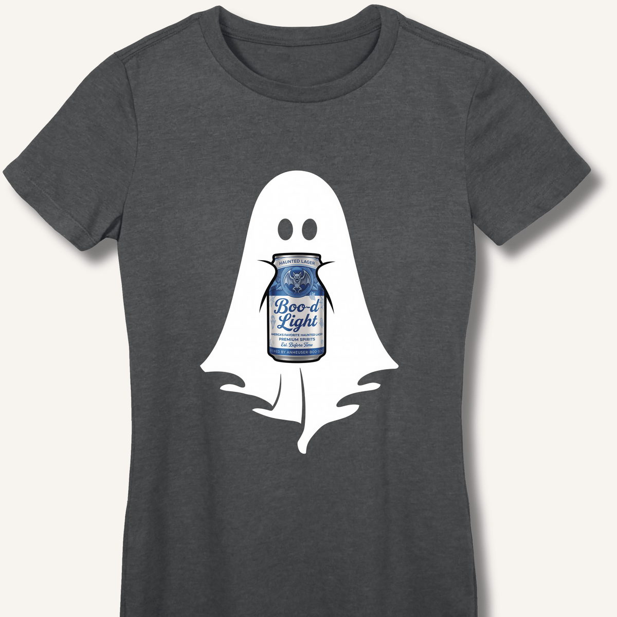 Boo-d Light Ghost Women's Fitted T-Shirt - Sip & Shirt
