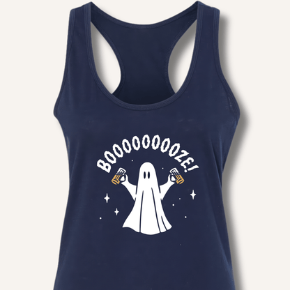 Booooooze Ghost Racerback Tank - Sip & Shirt