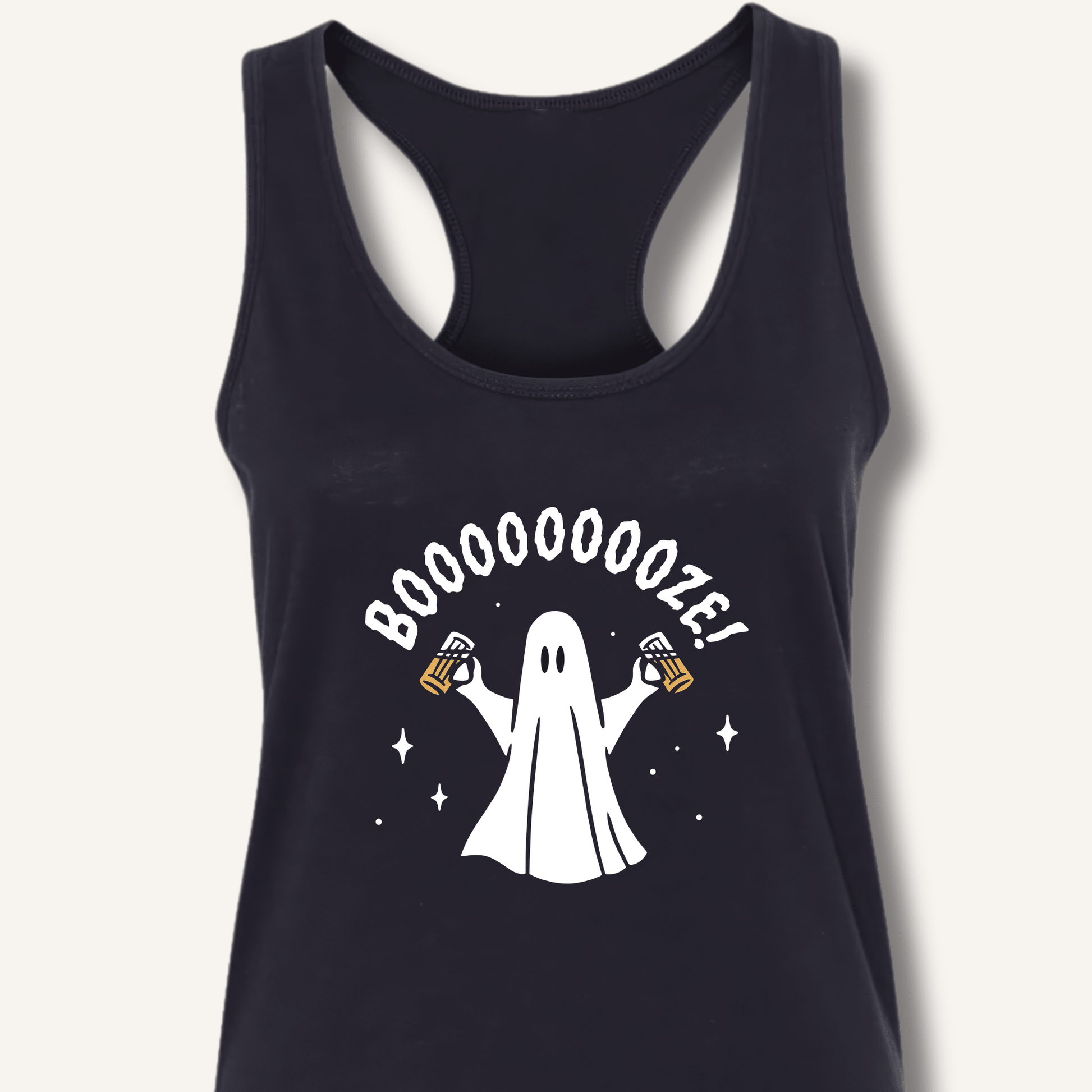 Booooooze Ghost Racerback Tank - Sip & Shirt