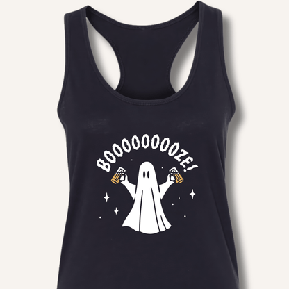 Booooooze Ghost Racerback Tank - Sip & Shirt