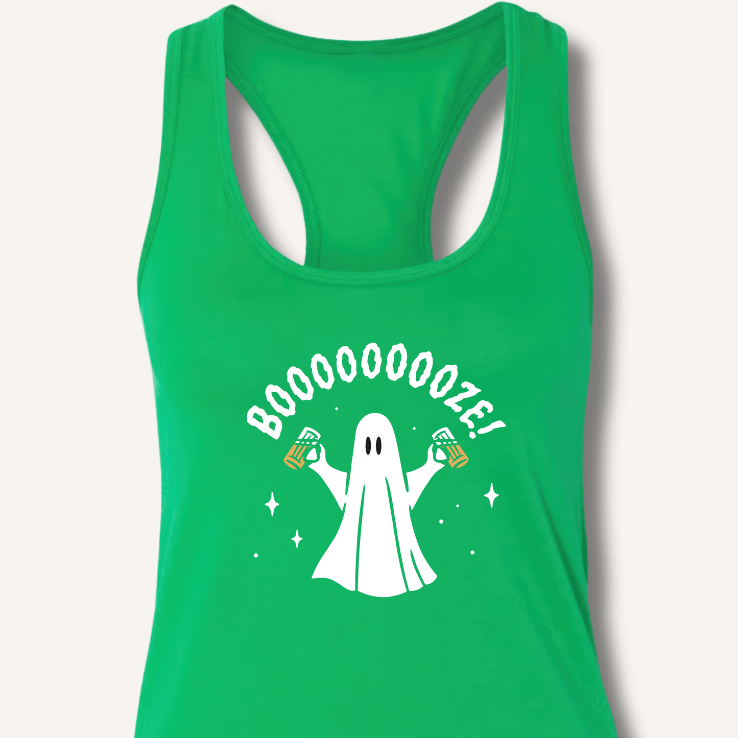 Booooooze Ghost Racerback Tank - Sip & Shirt