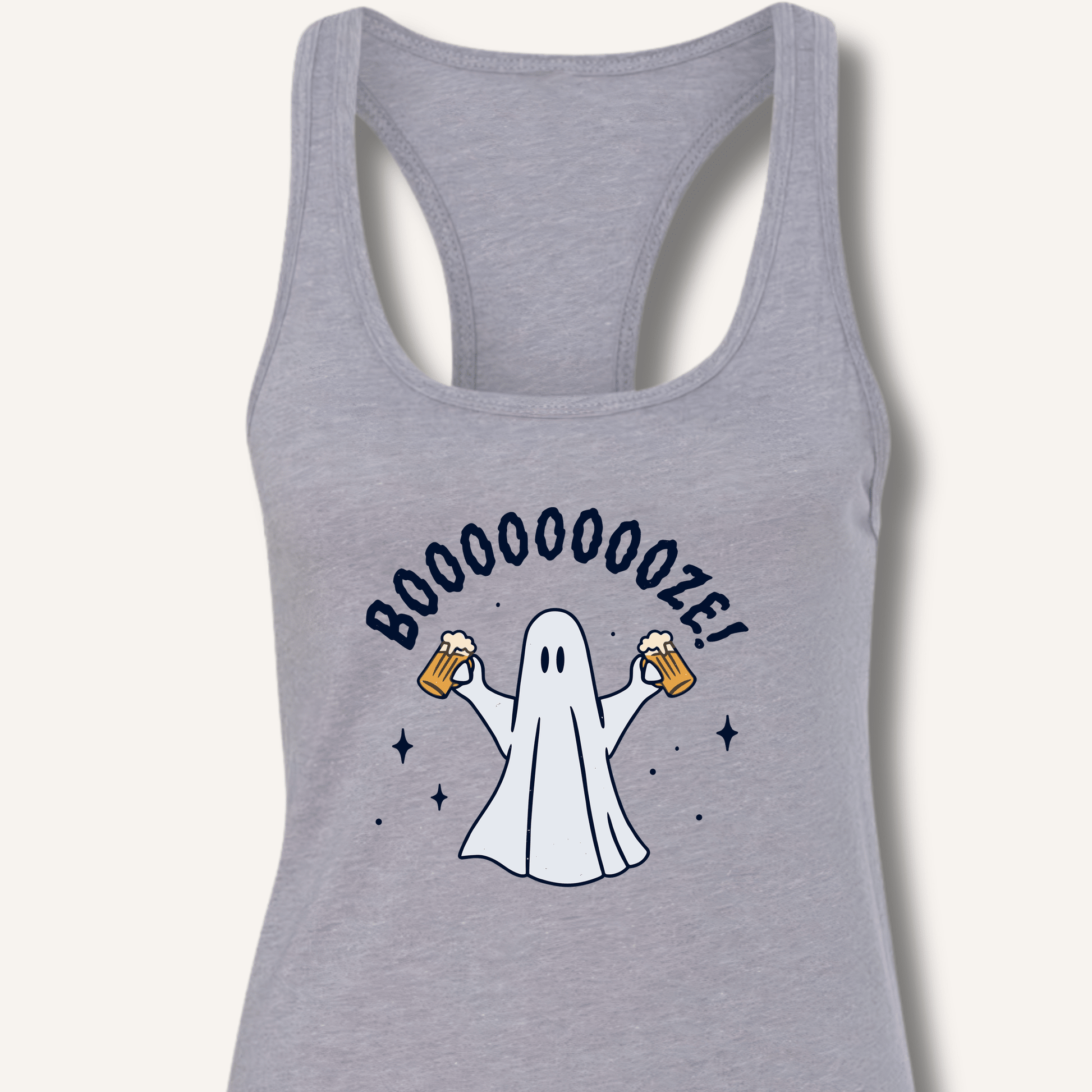 Booooooze Ghost Racerback Tank - Sip & Shirt