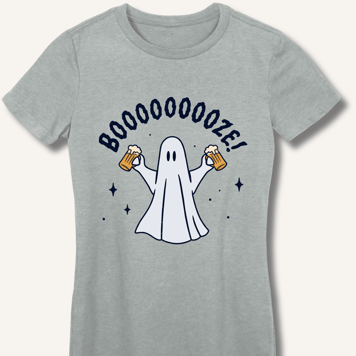 Booooooze Ghost Women's Fitted T-Shirt - Sip & Shirt