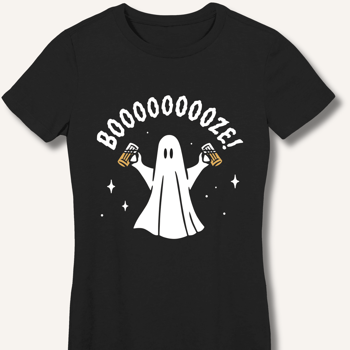 Booooooze Ghost Women's Fitted T-Shirt - Sip & Shirt