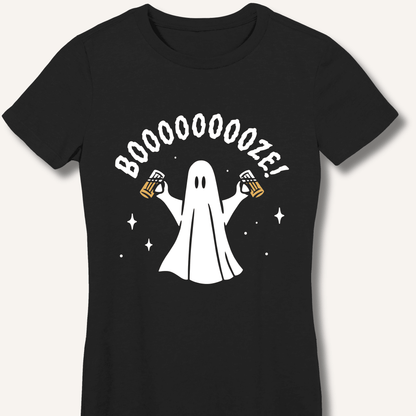 Booooooze Ghost Women's Fitted T-Shirt - Sip & Shirt