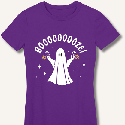 Booooooze Ghost Women's Fitted T-Shirt - Sip & Shirt