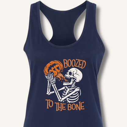 Boozed To The Bone Racerback Tank - Sip & Shirt