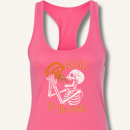 Boozed To The Bone Racerback Tank - Sip & Shirt