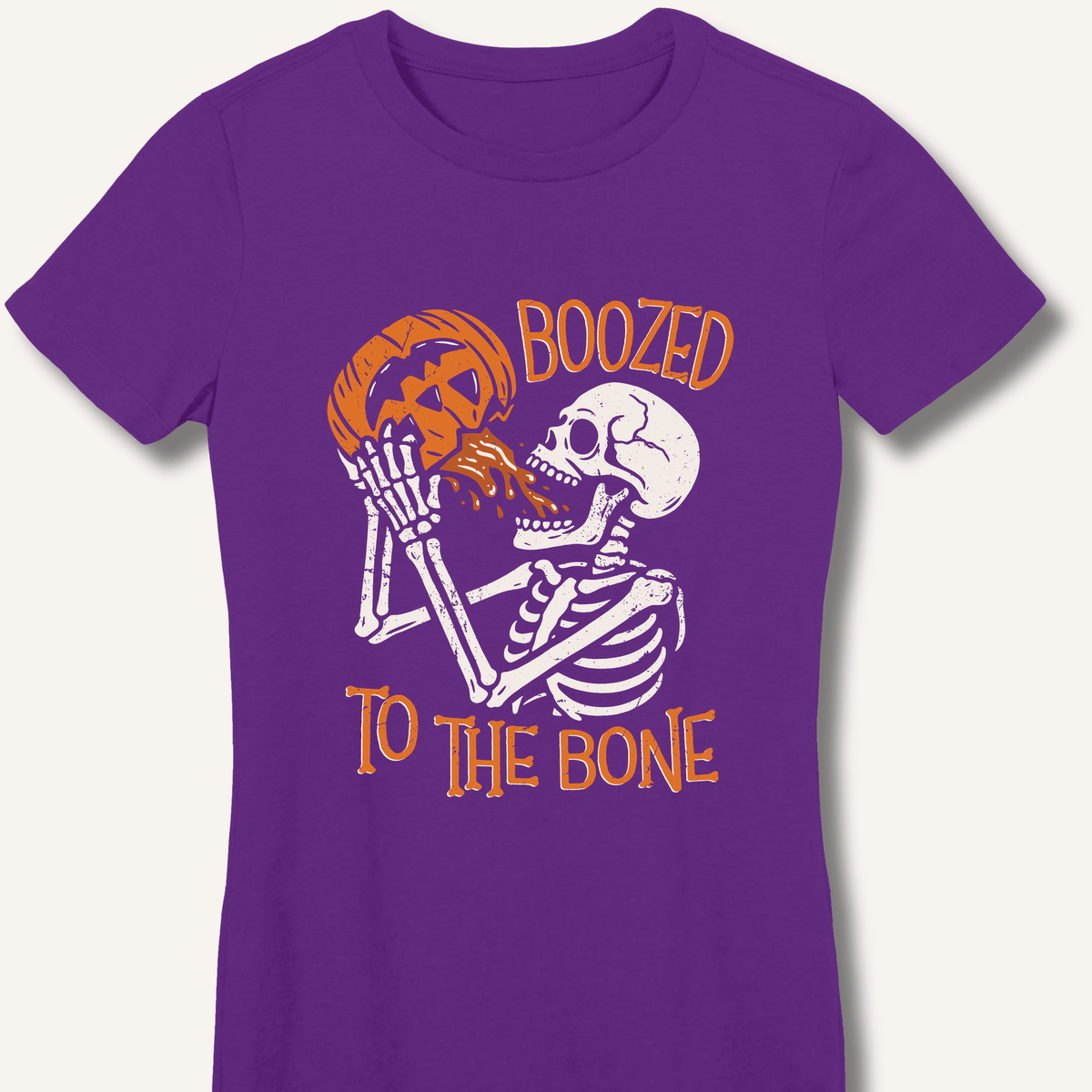 Boozed To The Bone Women's Fitted T-Shirt - Sip & Shirt