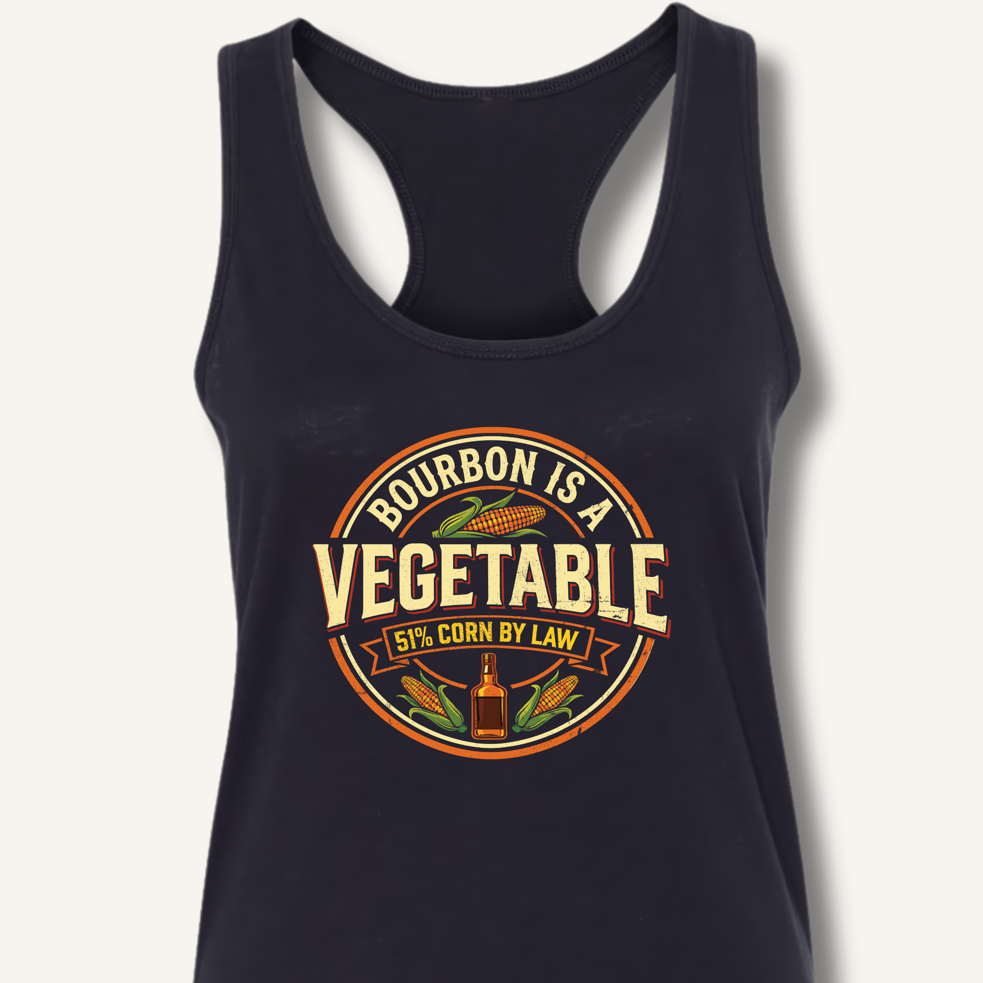 Bourbon Is a Vegetable Racerback Tank - Sip & Shirt