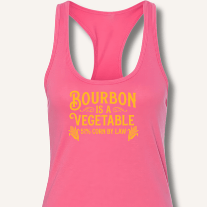 Bourbon Is a Vegetable Racerback Tank - Sip & Shirt
