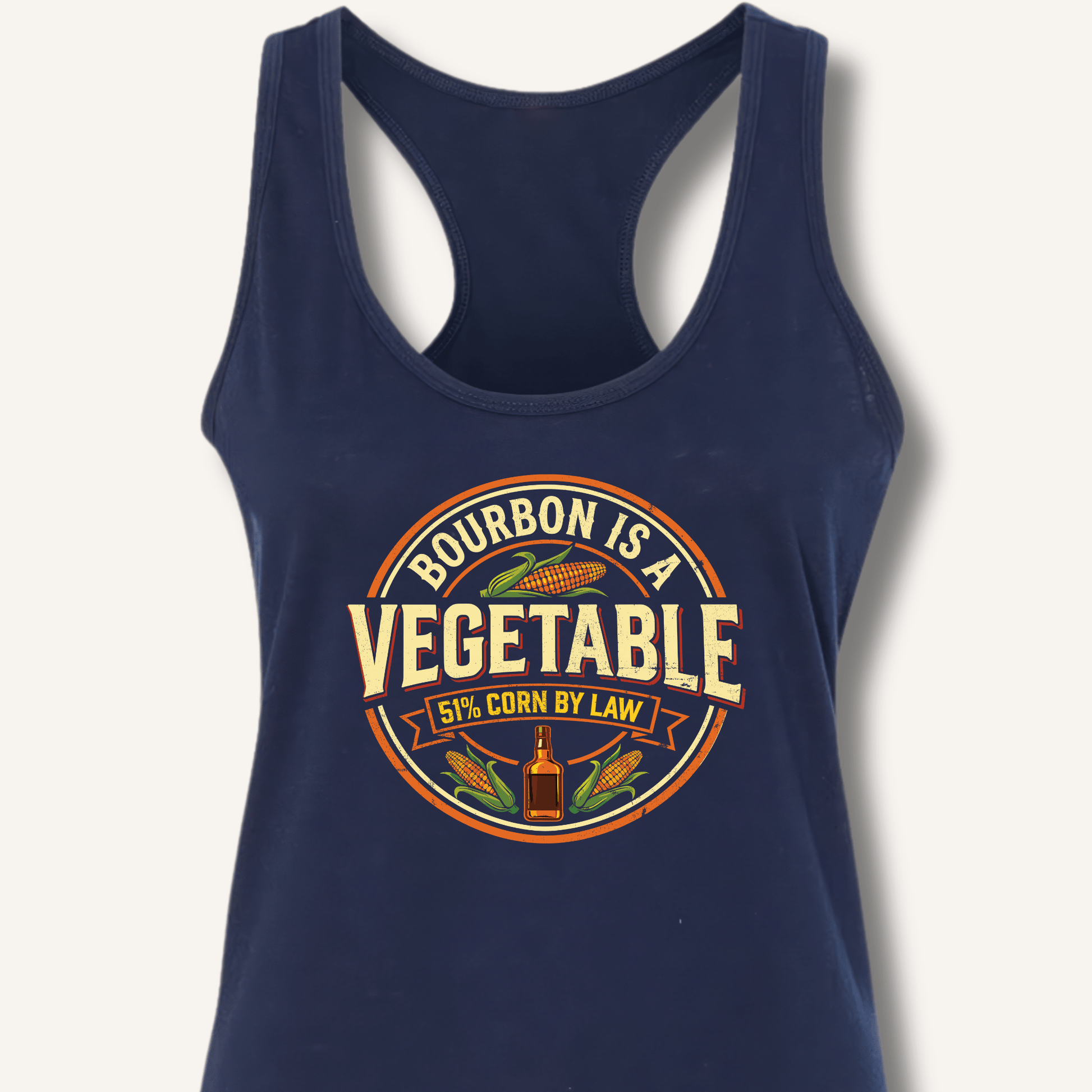 Bourbon Is a Vegetable Racerback Tank - Sip & Shirt