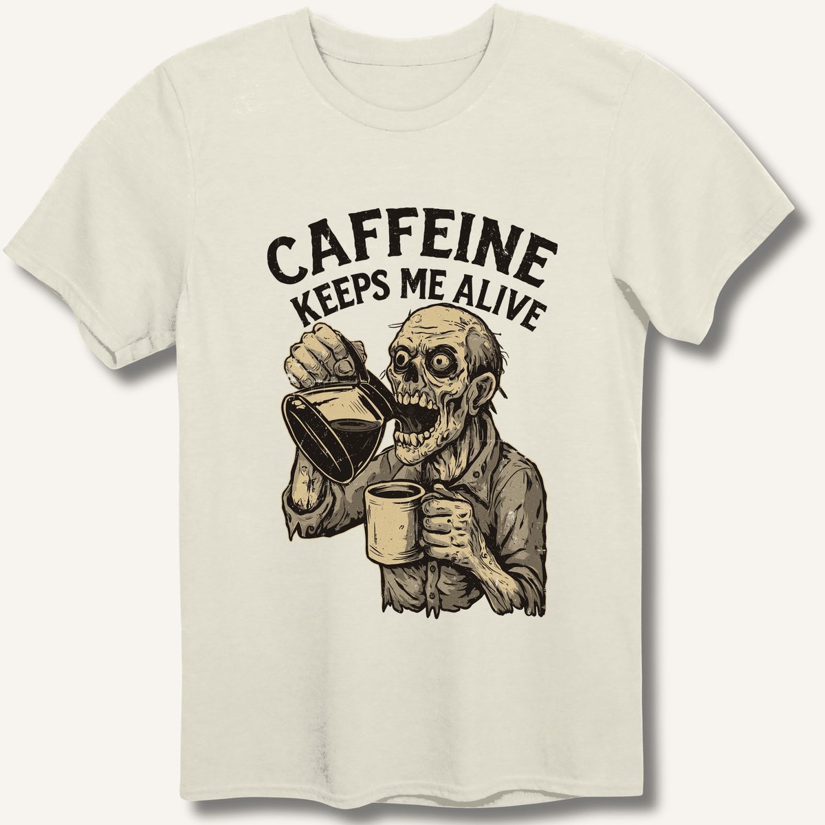 Caffeine Keeps Me Alive T-Shirt - Sip & Shirt