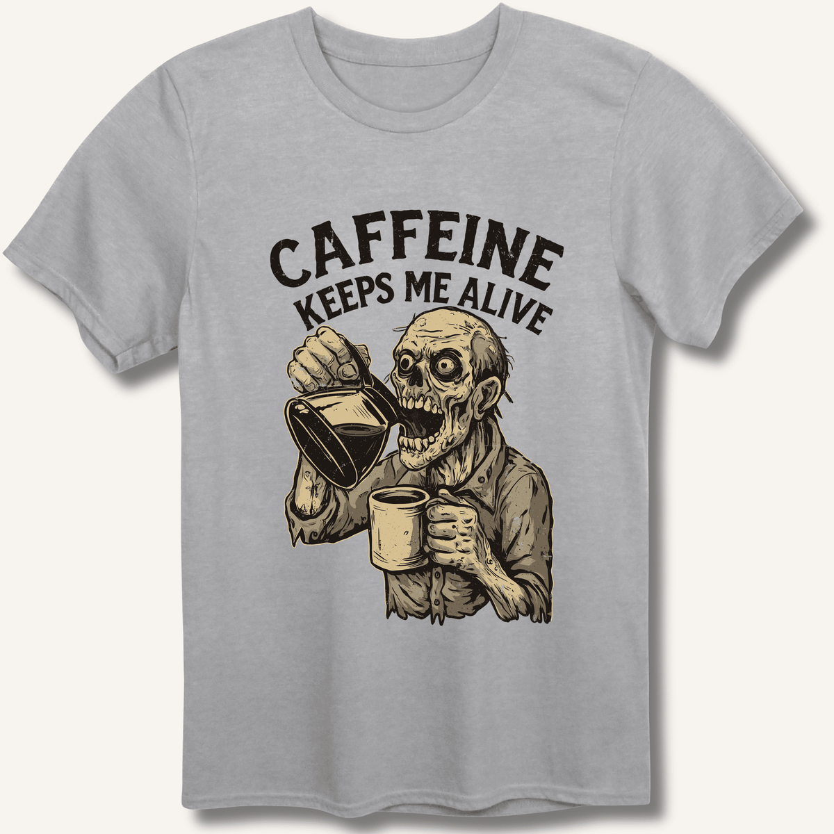 Caffeine Keeps Me Alive T-Shirt - Sip & Shirt