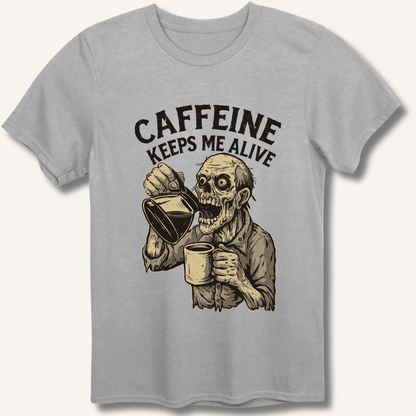 Caffeine Keeps Me Alive T-Shirt - Sip & Shirt