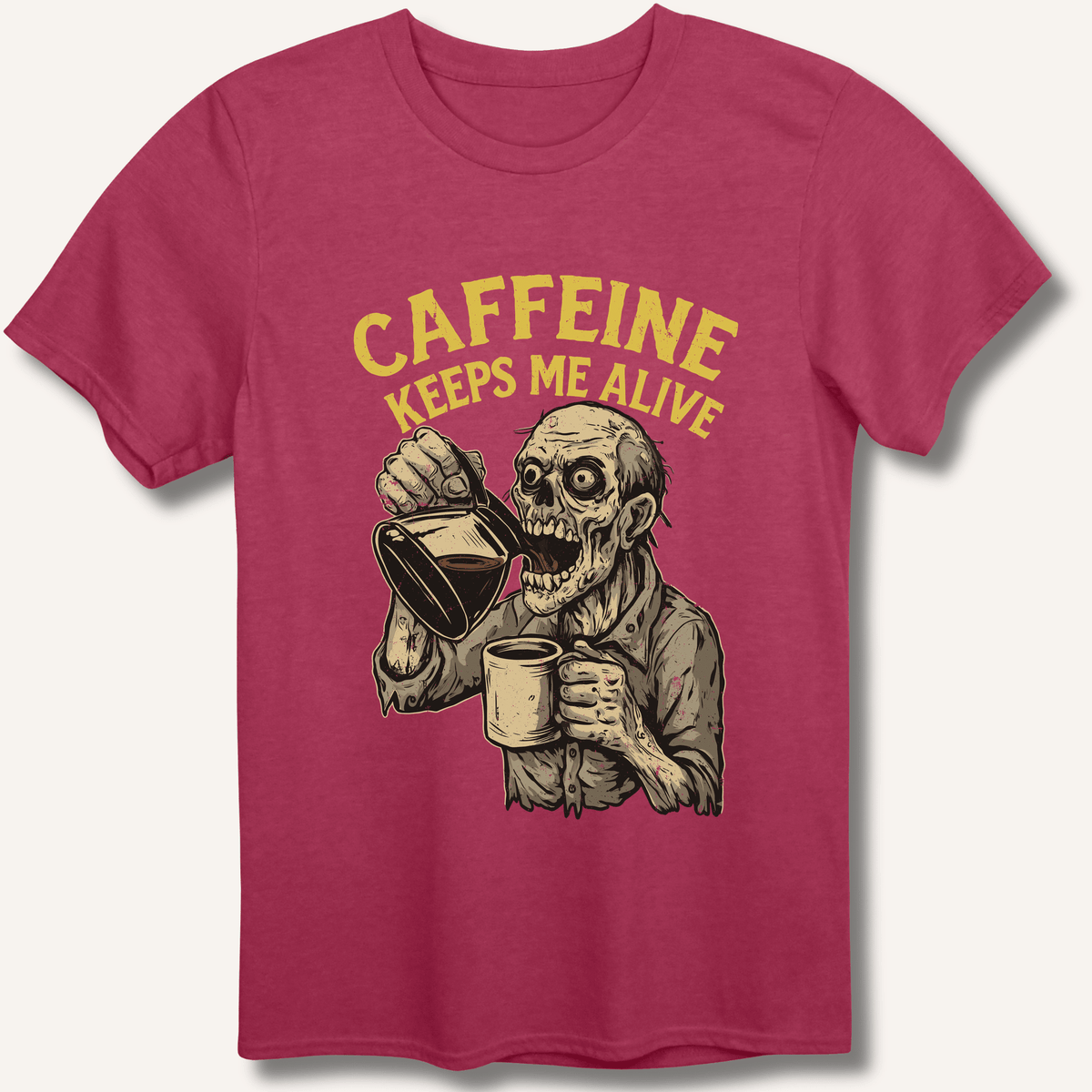 Caffeine Keeps Me Alive T-Shirt - Sip & Shirt