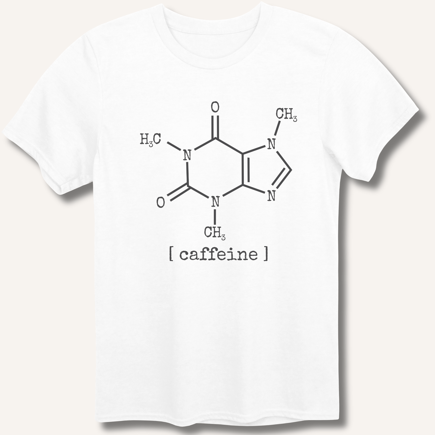 Caffeine Molecule T-Shirt - Sip & Shirt