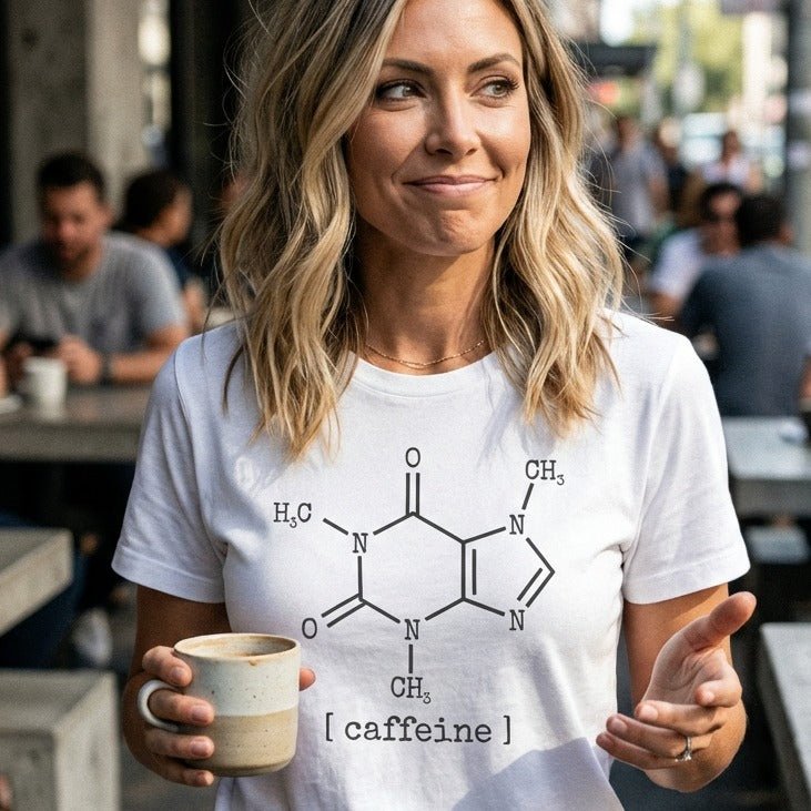 Caffeine Molecule T-Shirt - Sip & Shirt