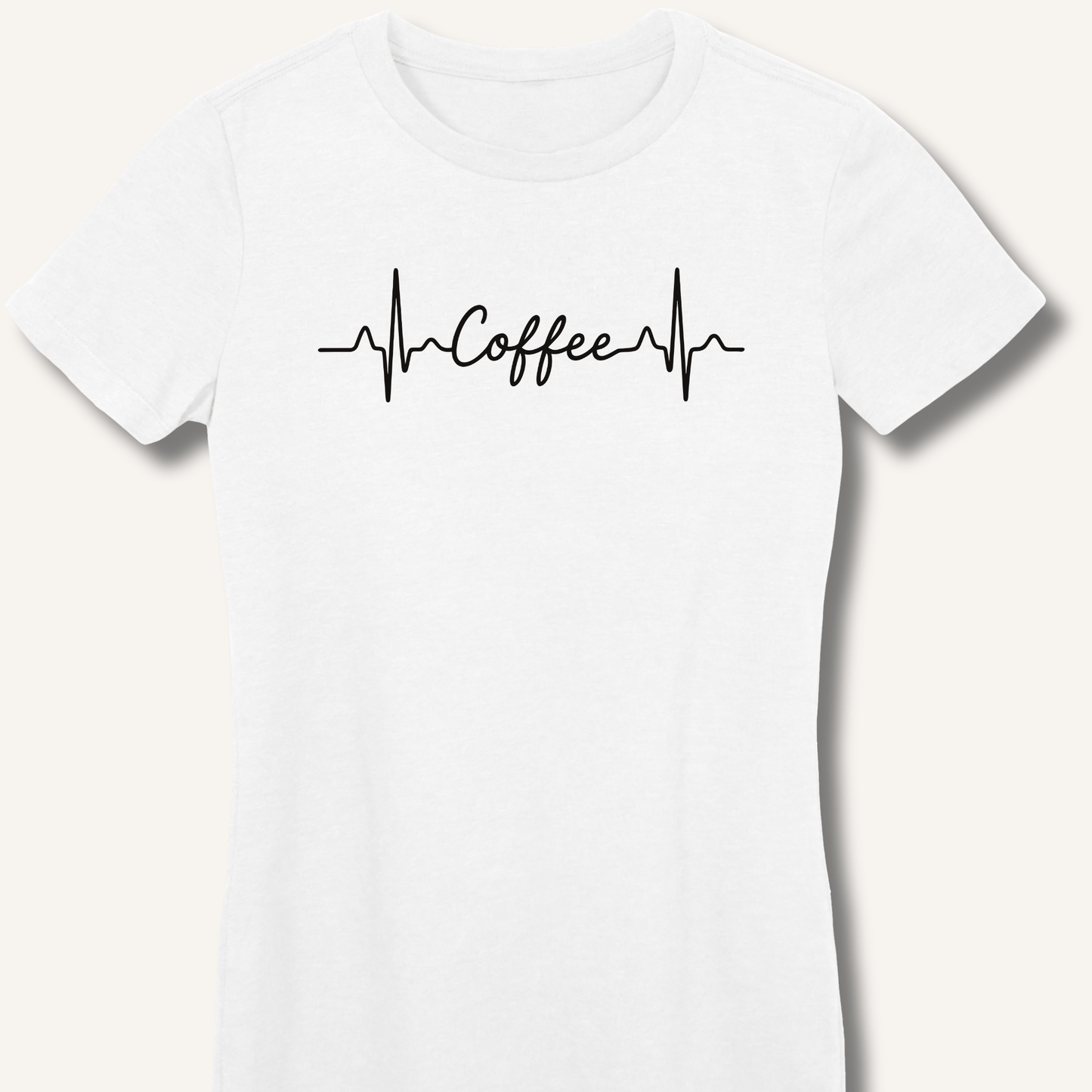 Caffeine Pulse Fitted T-Shirt - Sip & Shirt