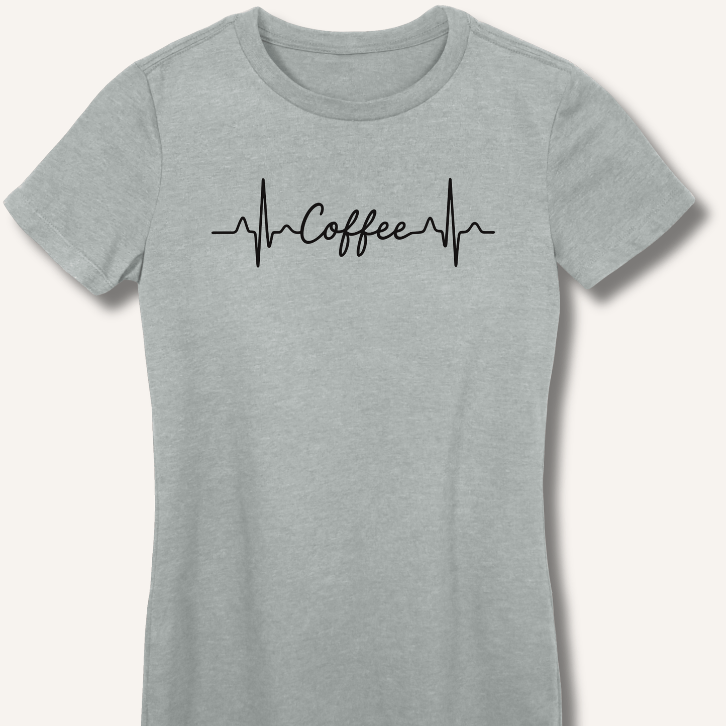 Caffeine Pulse Fitted T-Shirt - Sip & Shirt