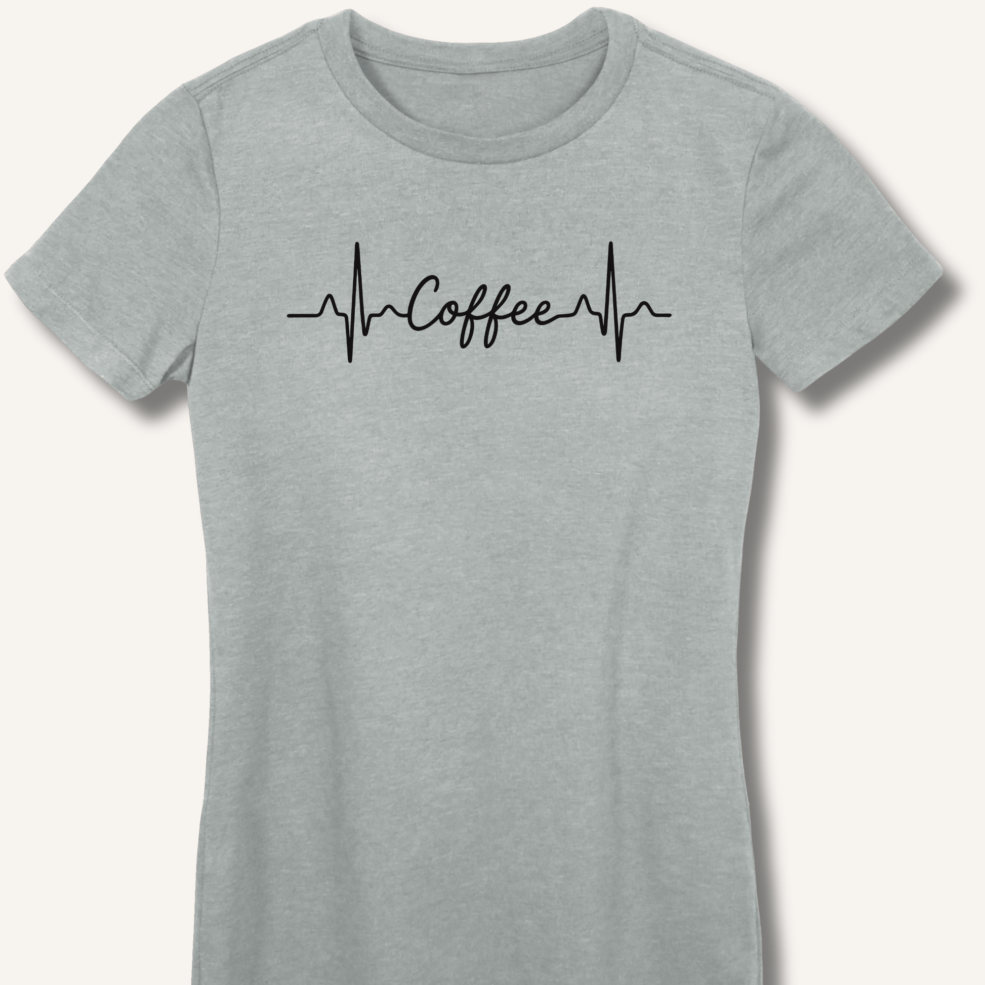 Caffeine Pulse Fitted T-Shirt - Sip & Shirt