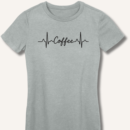 Caffeine Pulse Fitted T-Shirt - Sip & Shirt