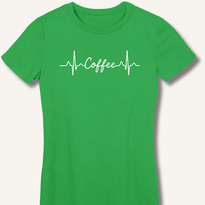 Caffeine Pulse Fitted T-Shirt - Sip & Shirt
