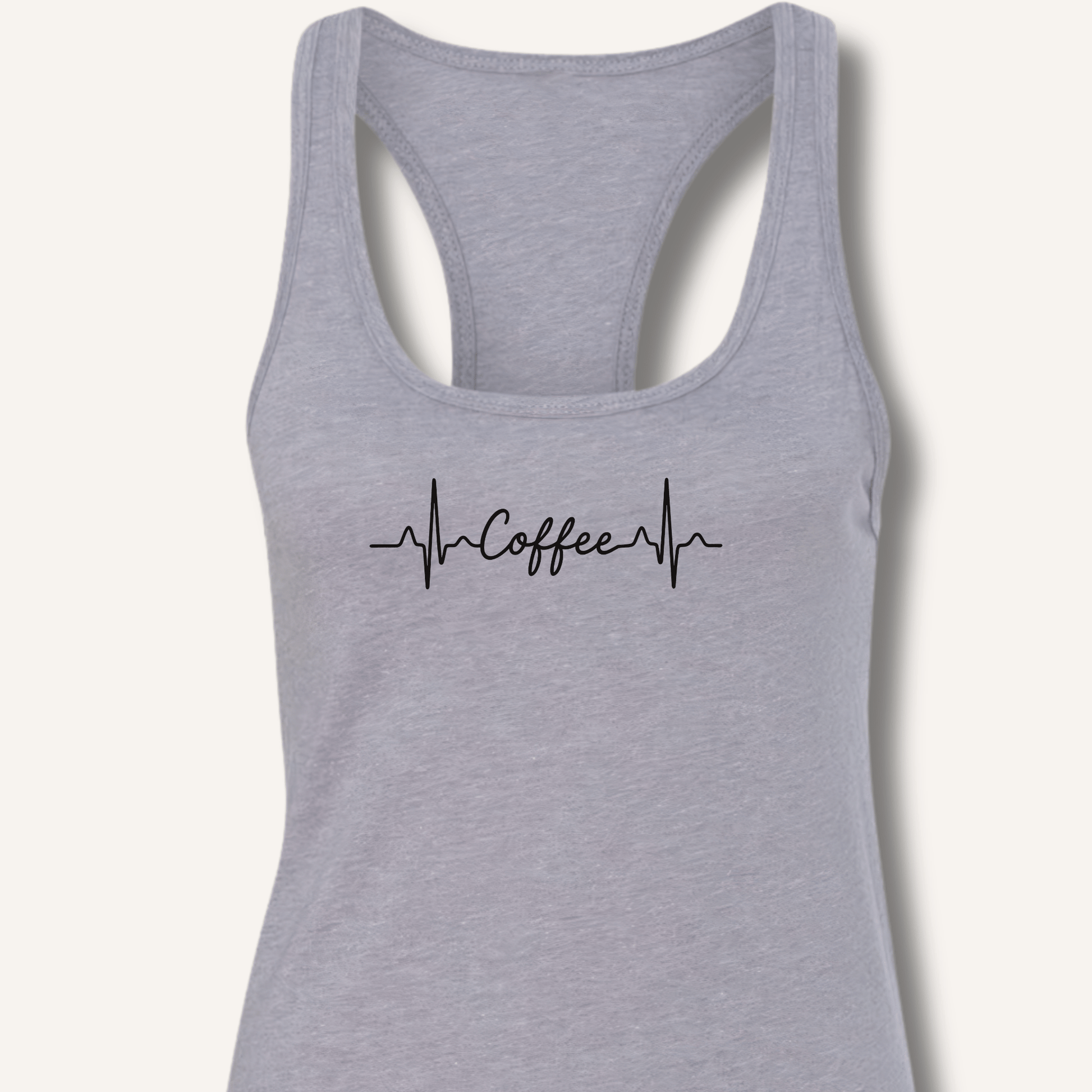 Caffeine Pulse Racerback Tank - Sip & Shirt
