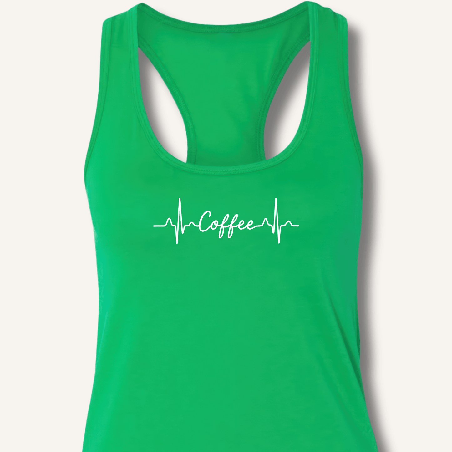 Caffeine Pulse Racerback Tank - Sip & Shirt