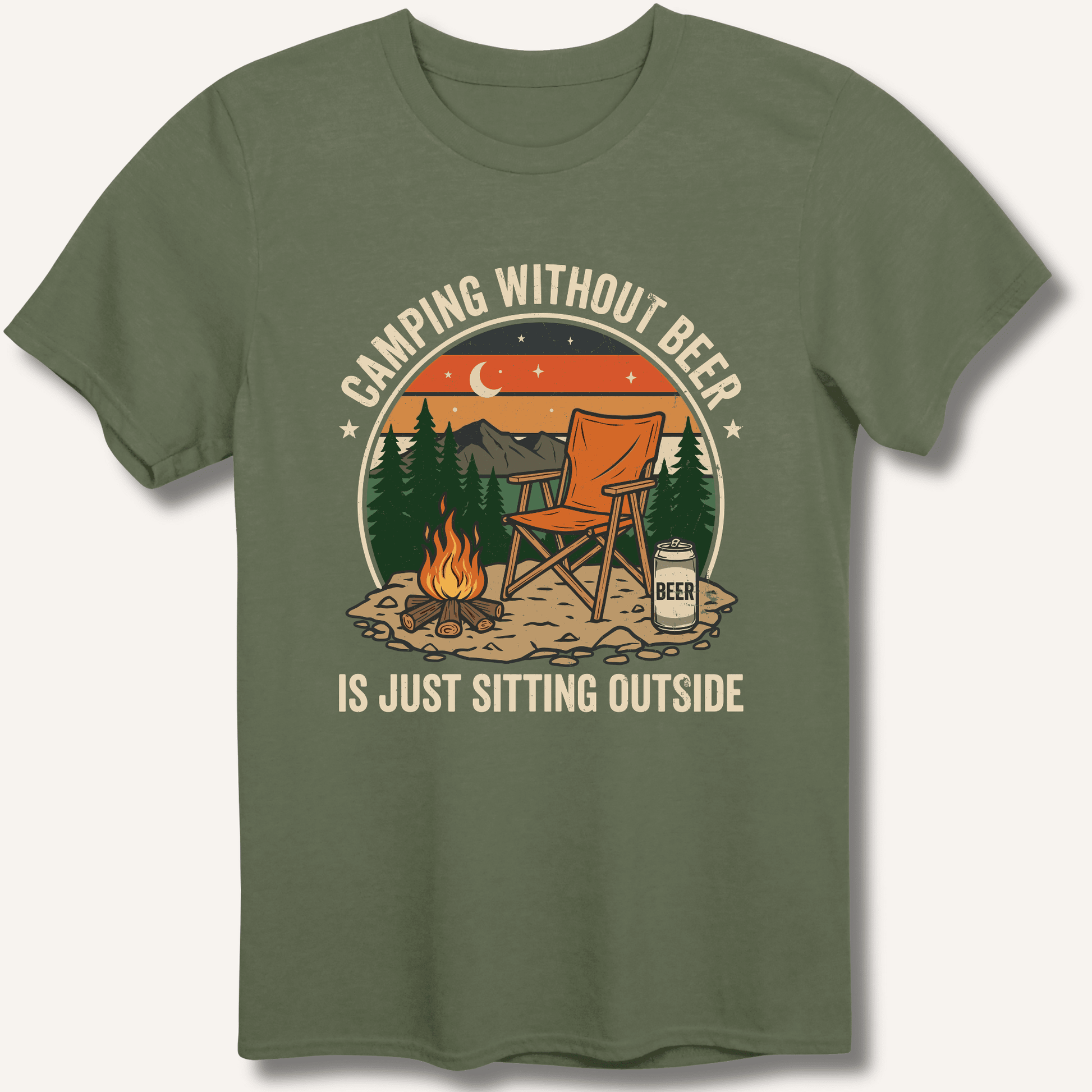 Camping Without Beer T-Shirt - Sip & Shirt