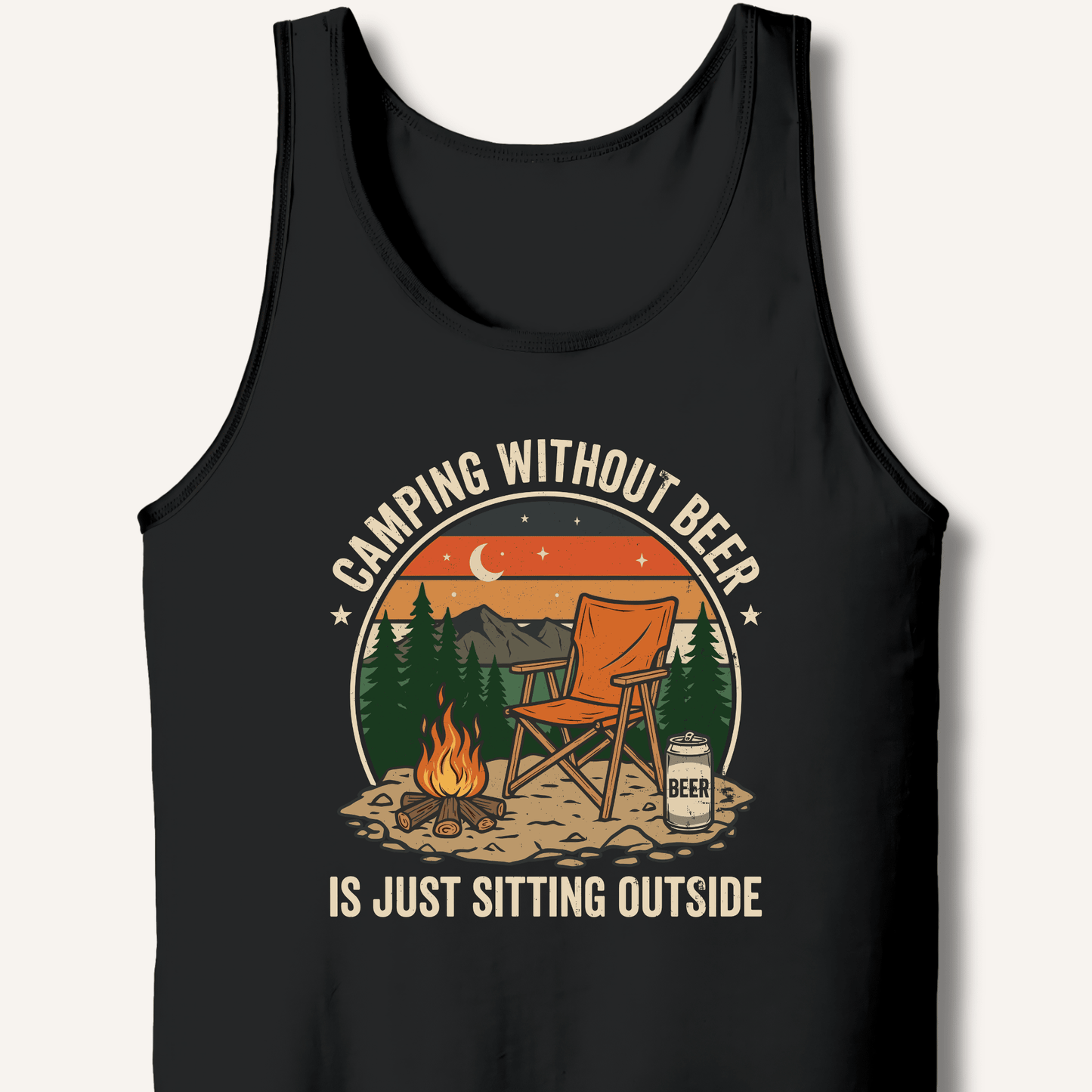 Camping Without Beer Tank - Sip & Shirt