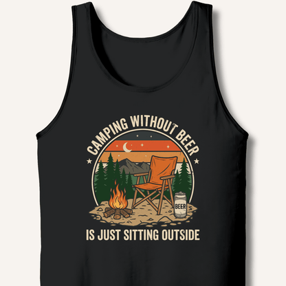 Camping Without Beer Tank - Sip & Shirt
