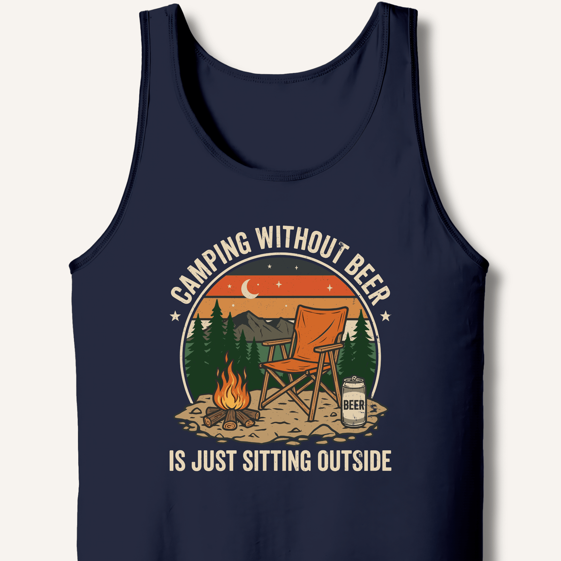 Camping Without Beer Tank - Sip & Shirt