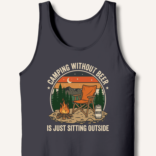 Camping Without Beer Tank - Sip & Shirt