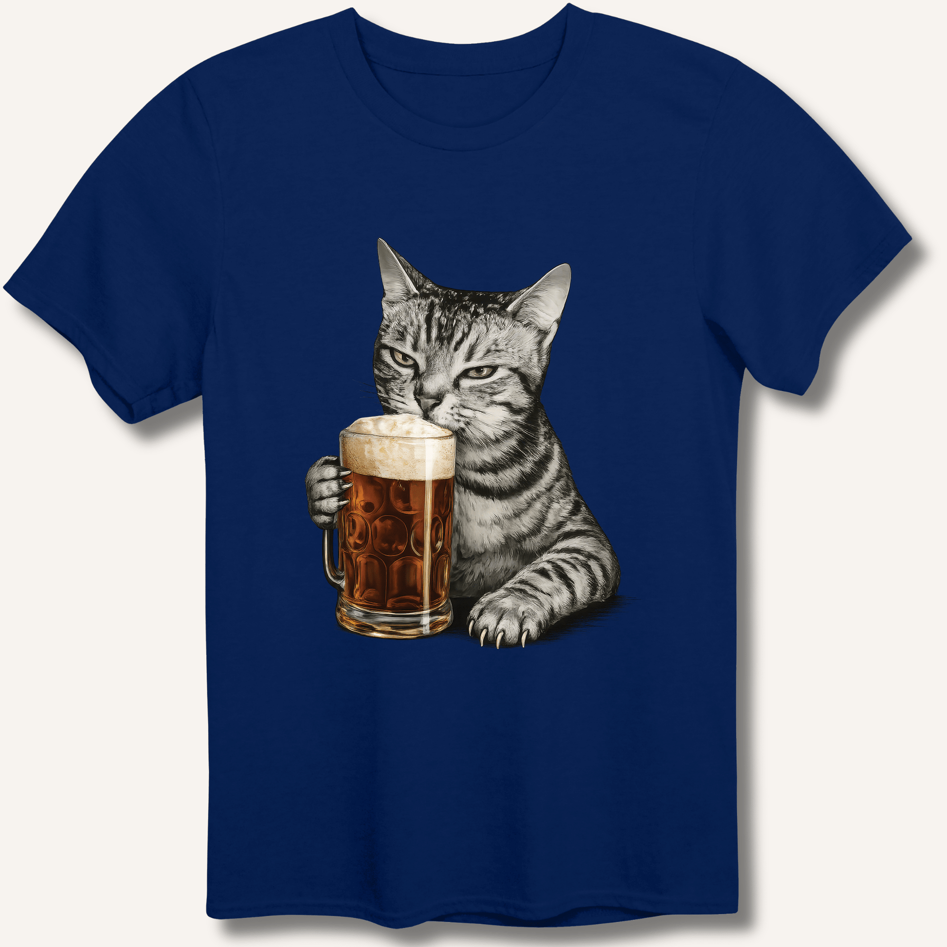 Cat Drinking Beer T-Shirt - Sip & Shirt