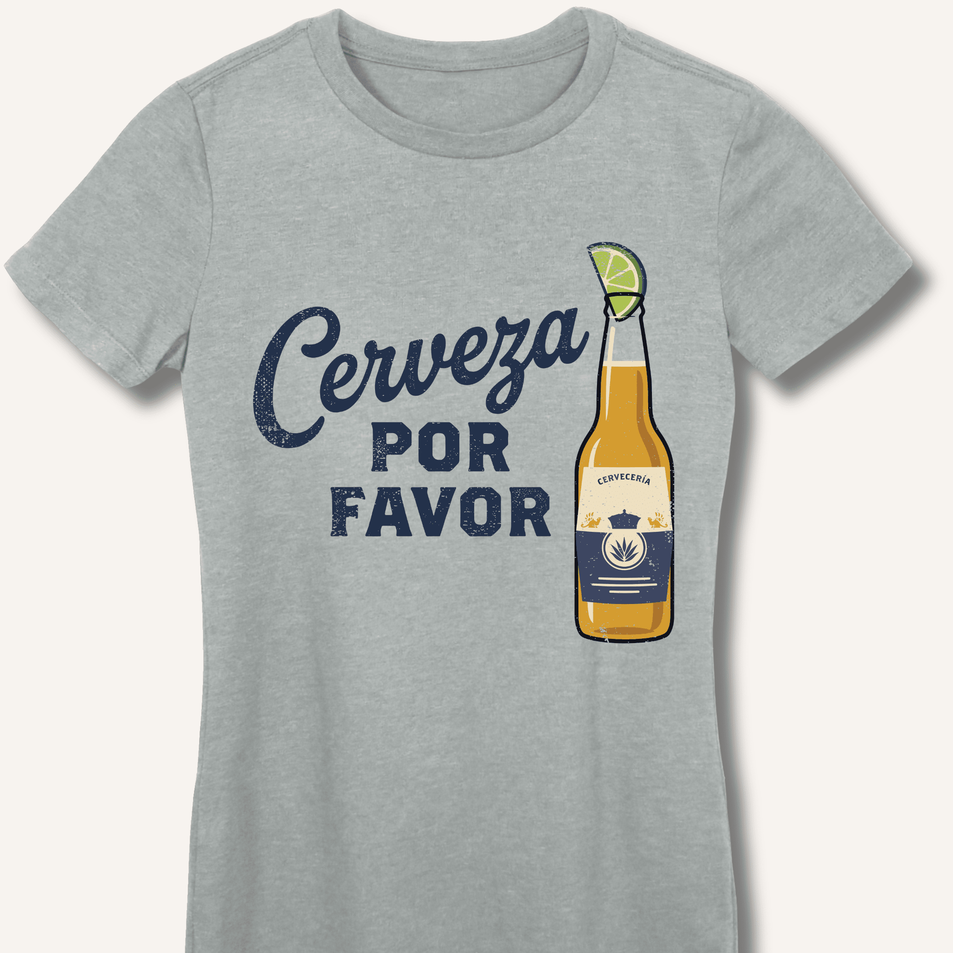 Cerveza Por Favor Fitted T-Shirt - Sip & Shirt