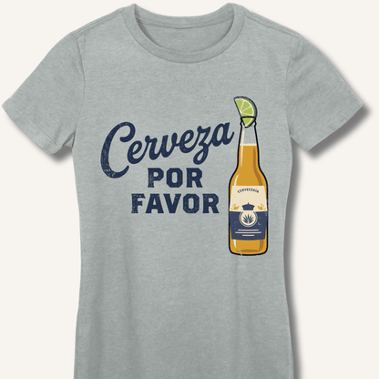Cerveza Por Favor Fitted T-Shirt - Sip & Shirt