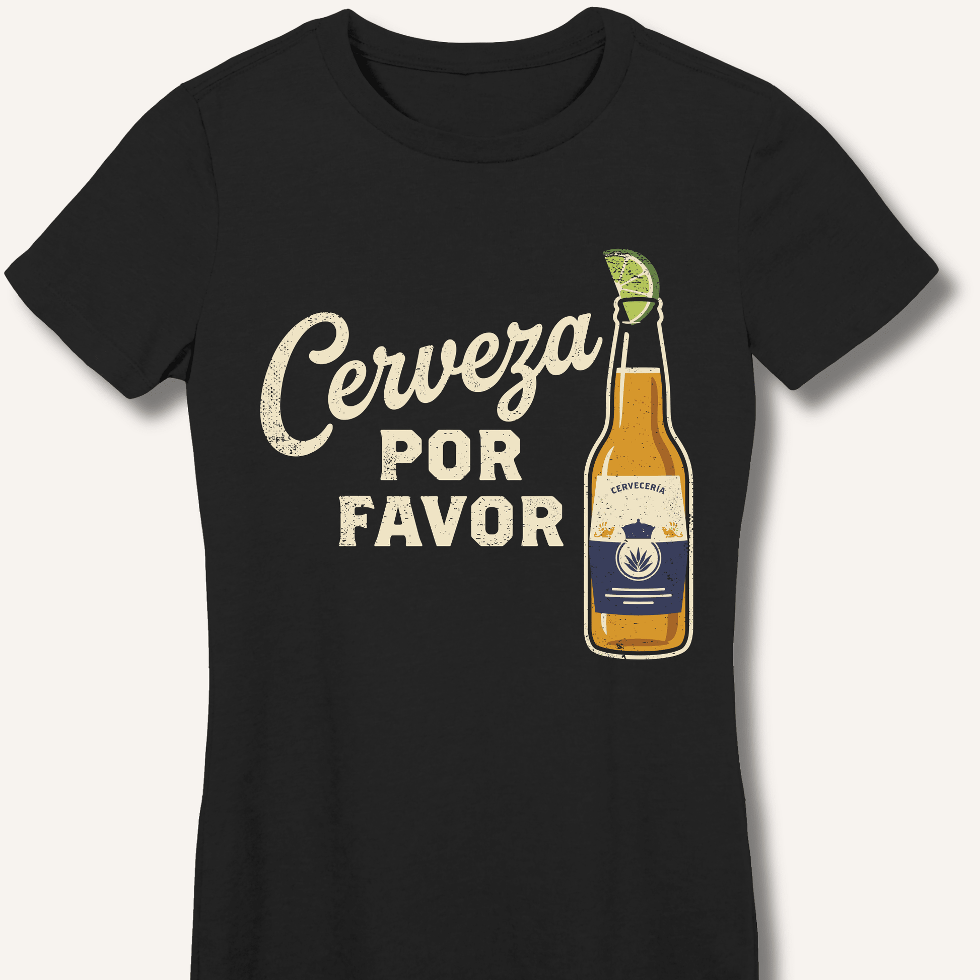 Cerveza Por Favor Fitted T-Shirt - Sip & Shirt