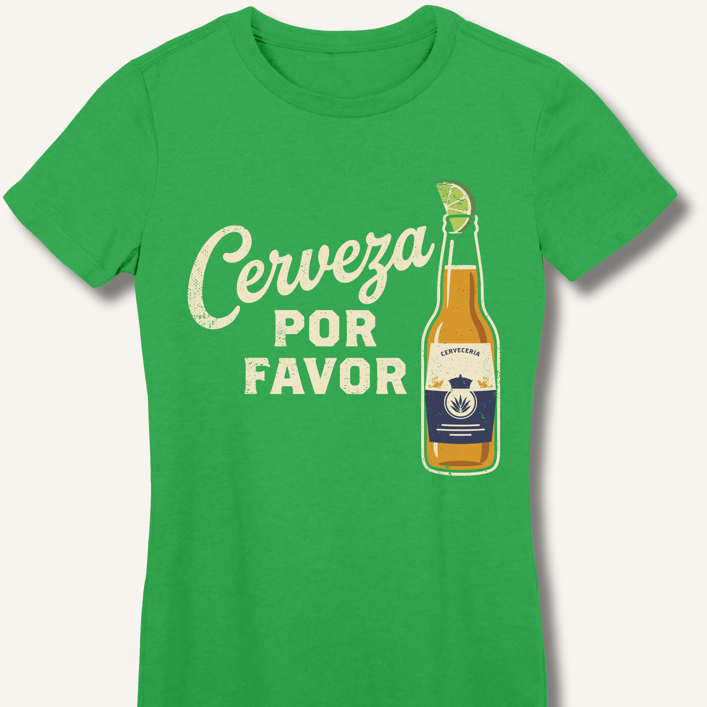 Cerveza Por Favor Fitted T-Shirt - Sip & Shirt
