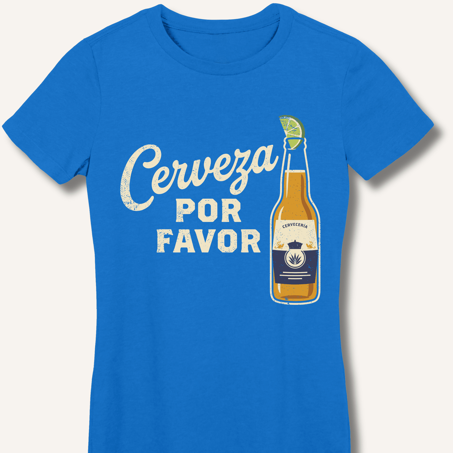 Cerveza Por Favor Fitted T-Shirt - Sip & Shirt