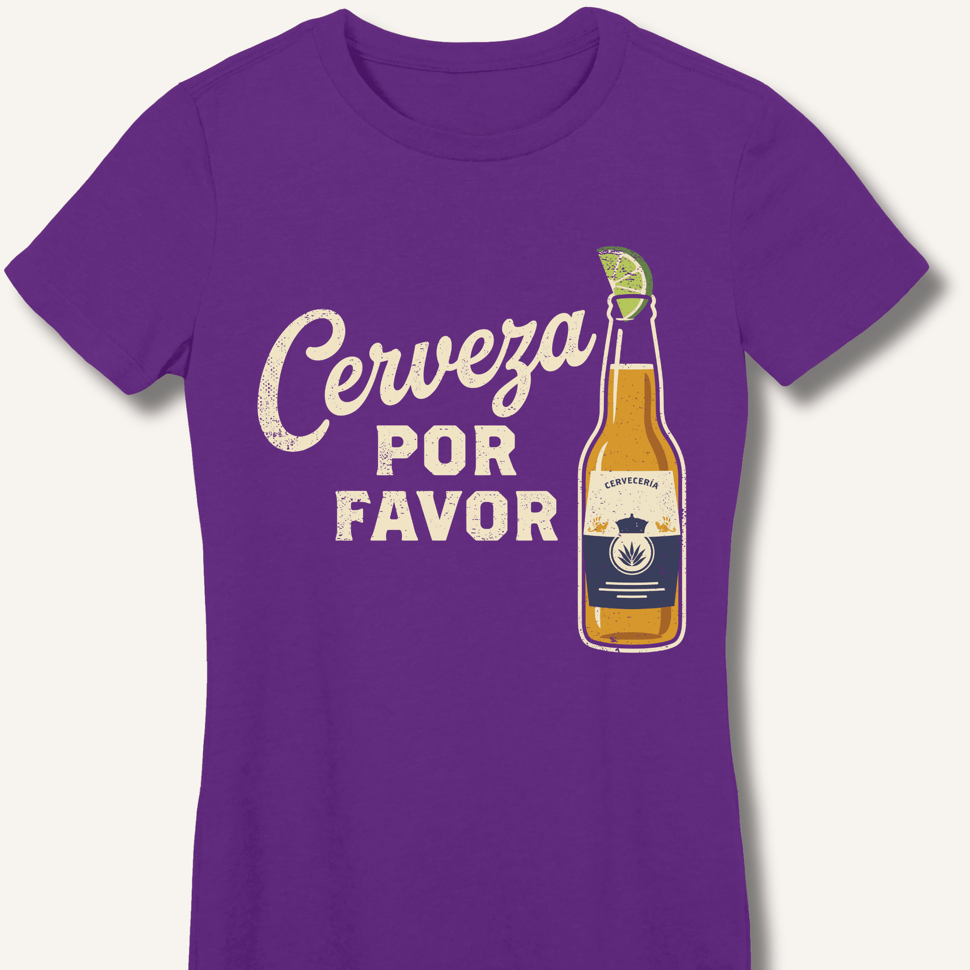 Cerveza Por Favor Fitted T-Shirt - Sip & Shirt