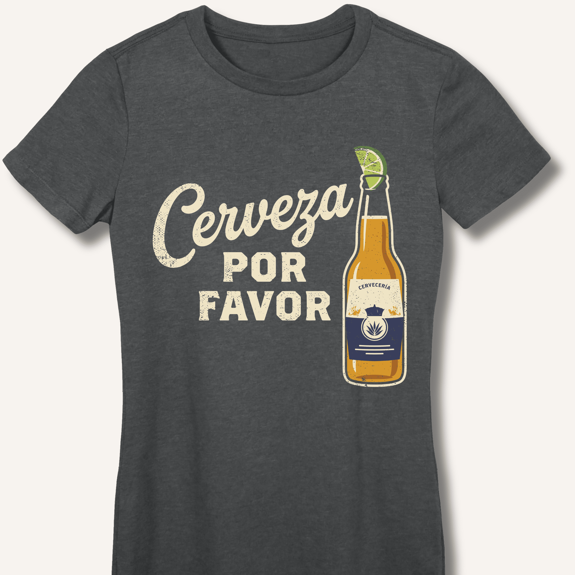 Cerveza Por Favor Fitted T-Shirt - Sip & Shirt
