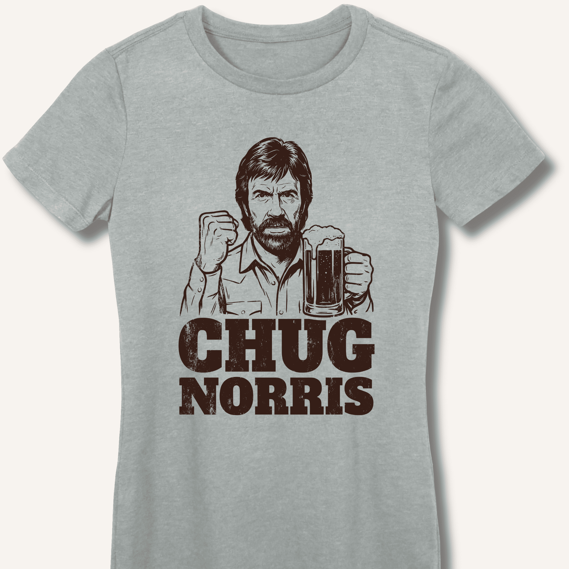 Chug Norris Fitted T-Shirt - Sip & Shirt