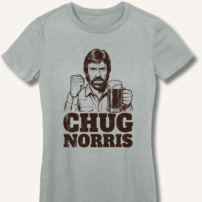 Chug Norris Fitted T-Shirt - Sip & Shirt