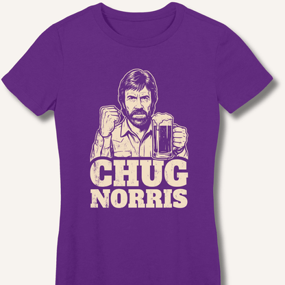 Chug Norris Fitted T-Shirt - Sip & Shirt