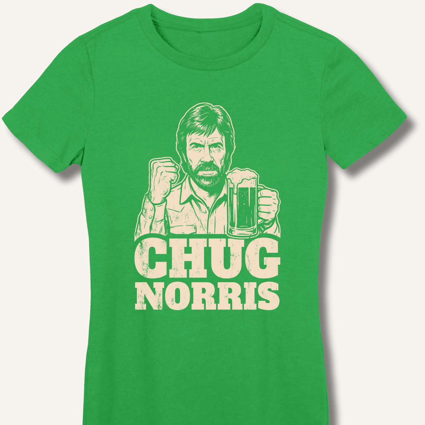 Chug Norris Fitted T-Shirt - Sip & Shirt
